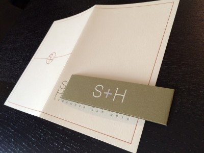 [WEDDING] S+H LOGO WEDDING INVITATIONS