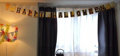 [d.i.y.] halloween flag garland // ハロウィンフラグガーランド