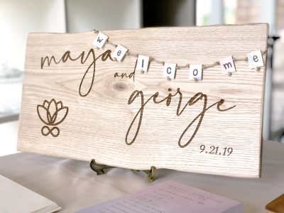 [M & G WEDDING] WELCOME BOARD